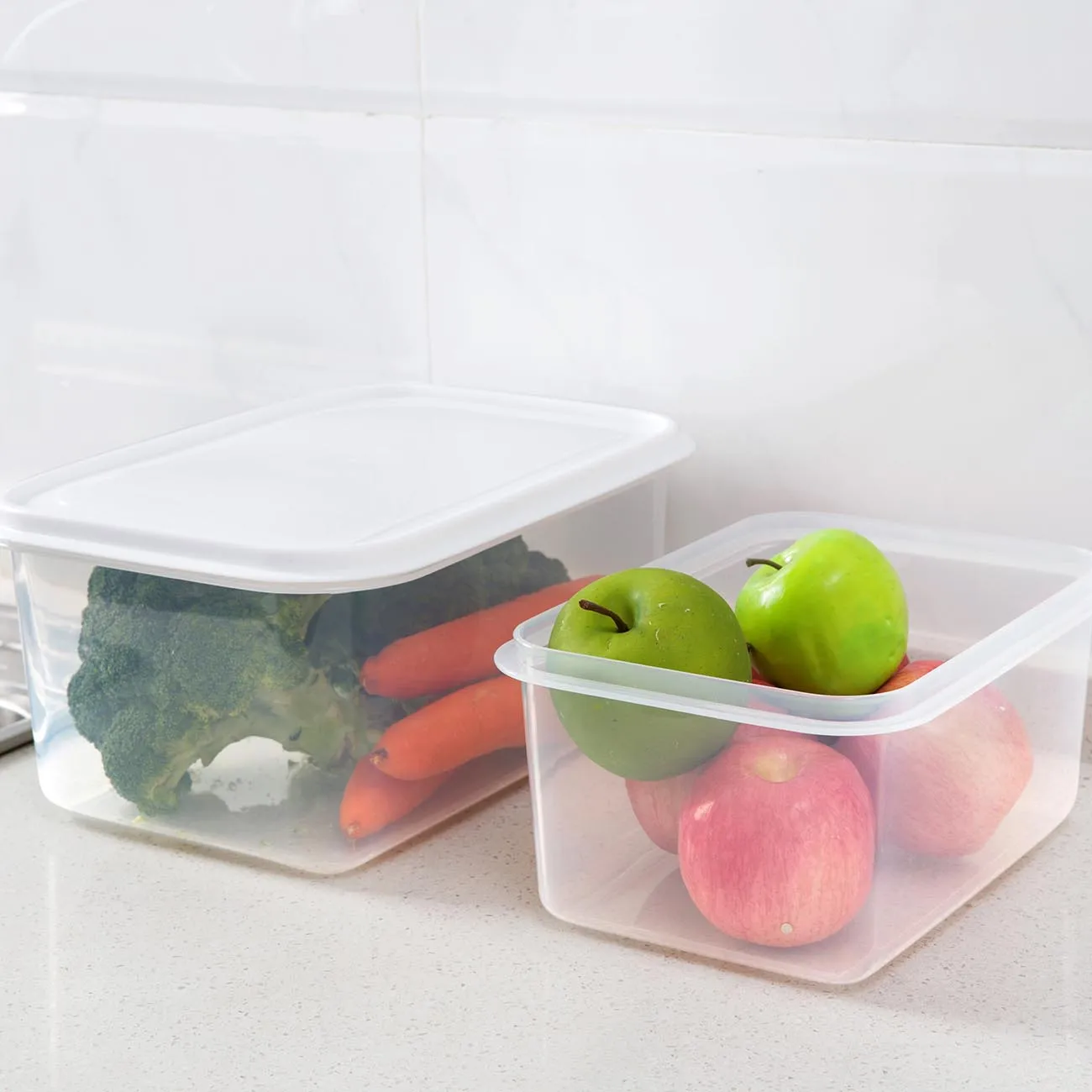 Прозрачный большой еда в холодильнике для хранения коробка чехол герметичный Домашний Органайзер Еда контейнер-холодильник для хранения коробки с крышкой