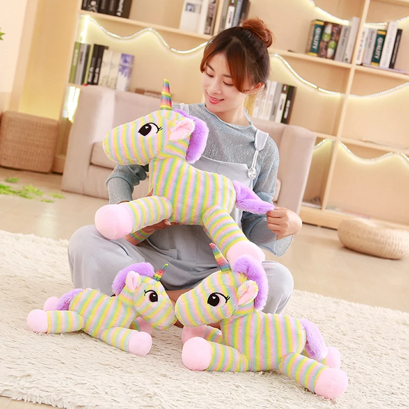 MIAOOWA 1PC 40/50CM Cartoon Big Size Rainbow Unicorn Animal Stuffed Plush Doll Baby Cute Unicorn Soft Pillow Children Baby Gifts MIAOOWA 1PC 40/50CM Cartoon Big Size Rainbow Unicorn Animal Stuffed Plush Doll Baby Cute Unicorn Soft Pillow Children Baby Gifts