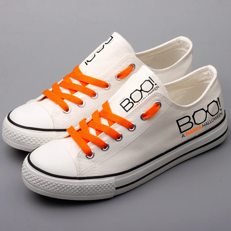 

Latest Printed Monsters Halloween Party Canvas Shoes Women Custom Halloween Party Design Leisure Flat Shoes Hip Hop Espadrilles