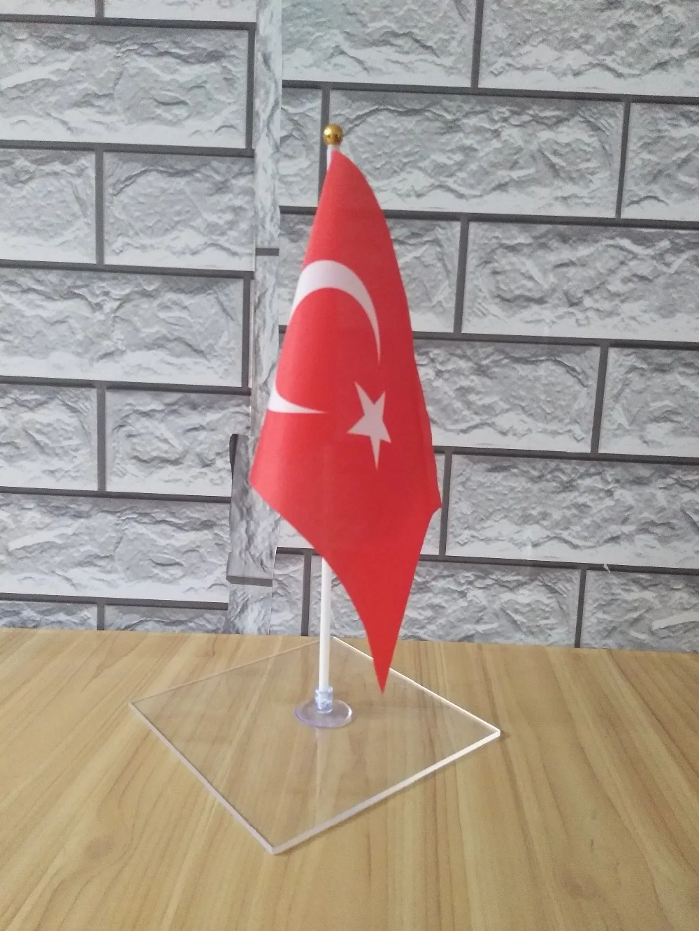 Турция настольный флаг 14*21 флаг/Пластиковые флажки или присоски на ваш выбор 0060