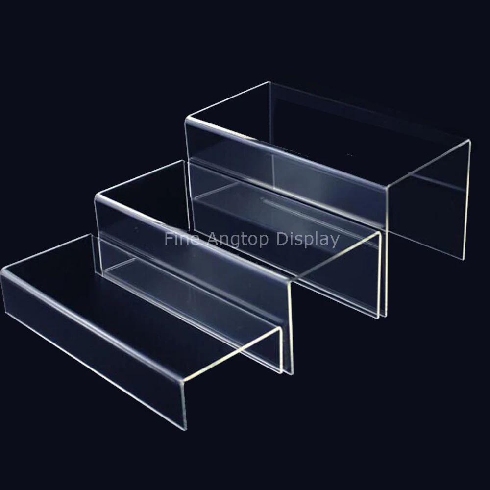 6PCS,6 Sizes Display Stand Large Clear Acrylic Riser Set 6 Pack Acrylic