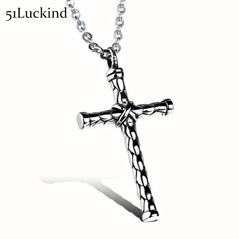 

Fashion Gold Silver Color Cross Pendant Necklaces Punk Antique Jesus Cruz Necklace For Men Christ Jewelry Crucifix