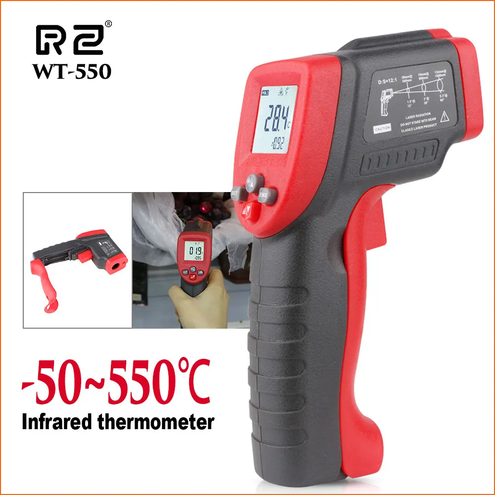 

Wintact Digital Non-Contact Thermometer Laser Thermometer Imager Sensors Digital Temperature Meter Pyrometer IR Thermometer