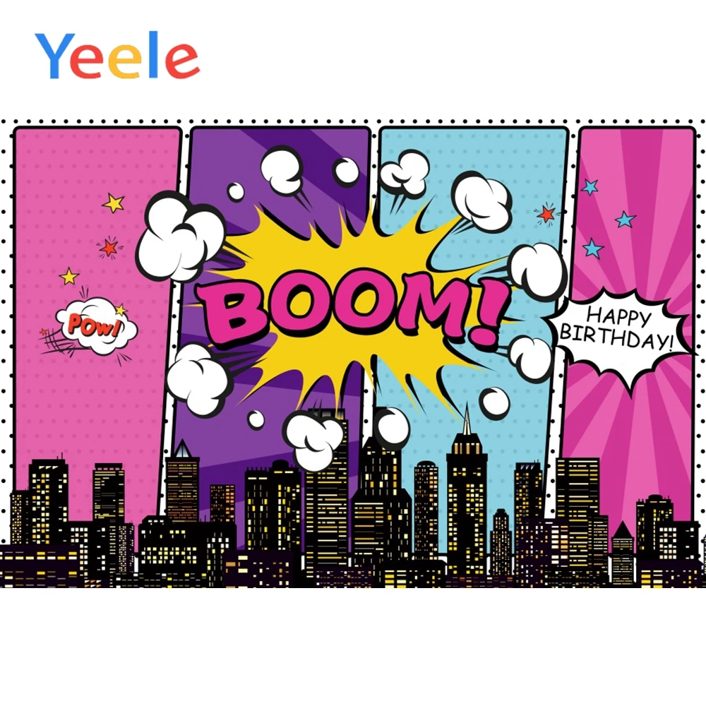 Виниловые фотофоны для студийной фотосъемки Yeele с героями мультфильмов