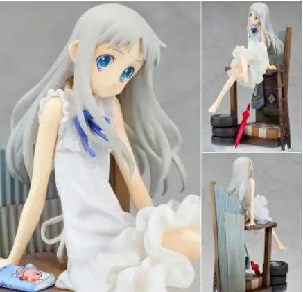 

21cm Anohana Honma Meiko Menma Chair Action Figure Collection toys for christmas gift Free shipping