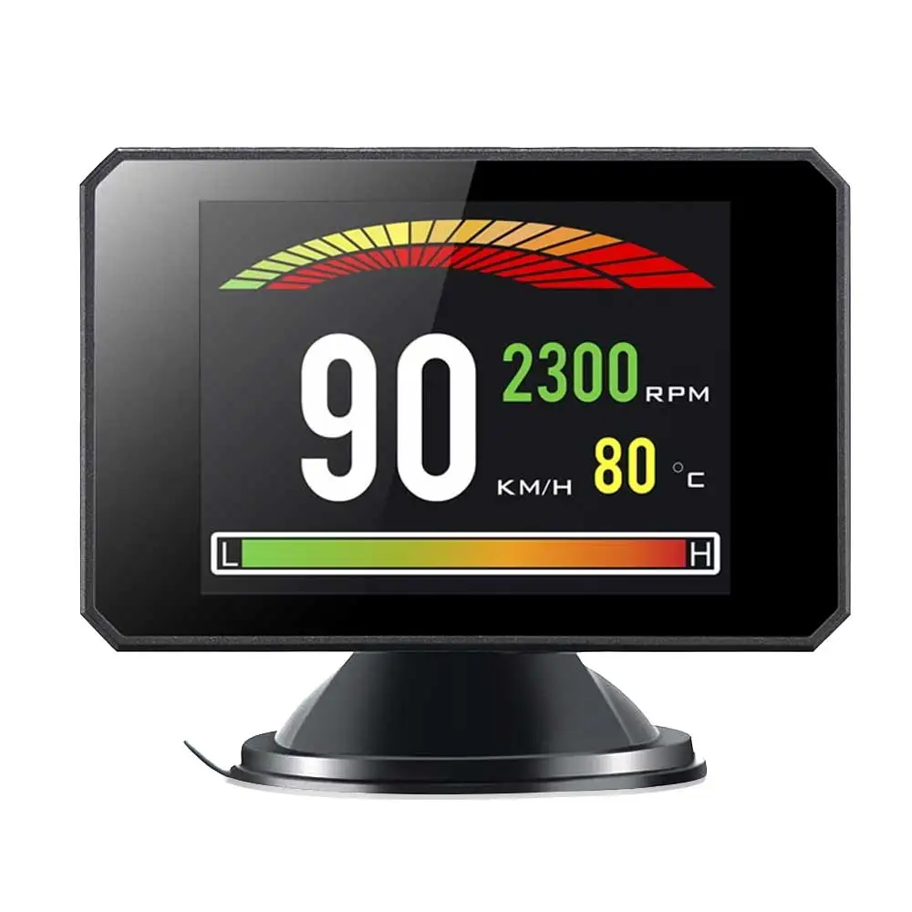 

Car Head Up Display Windscreen Projector OBD2 Driving Computer Overspeed Warning System Fuel Consumption Mileage Data Detector