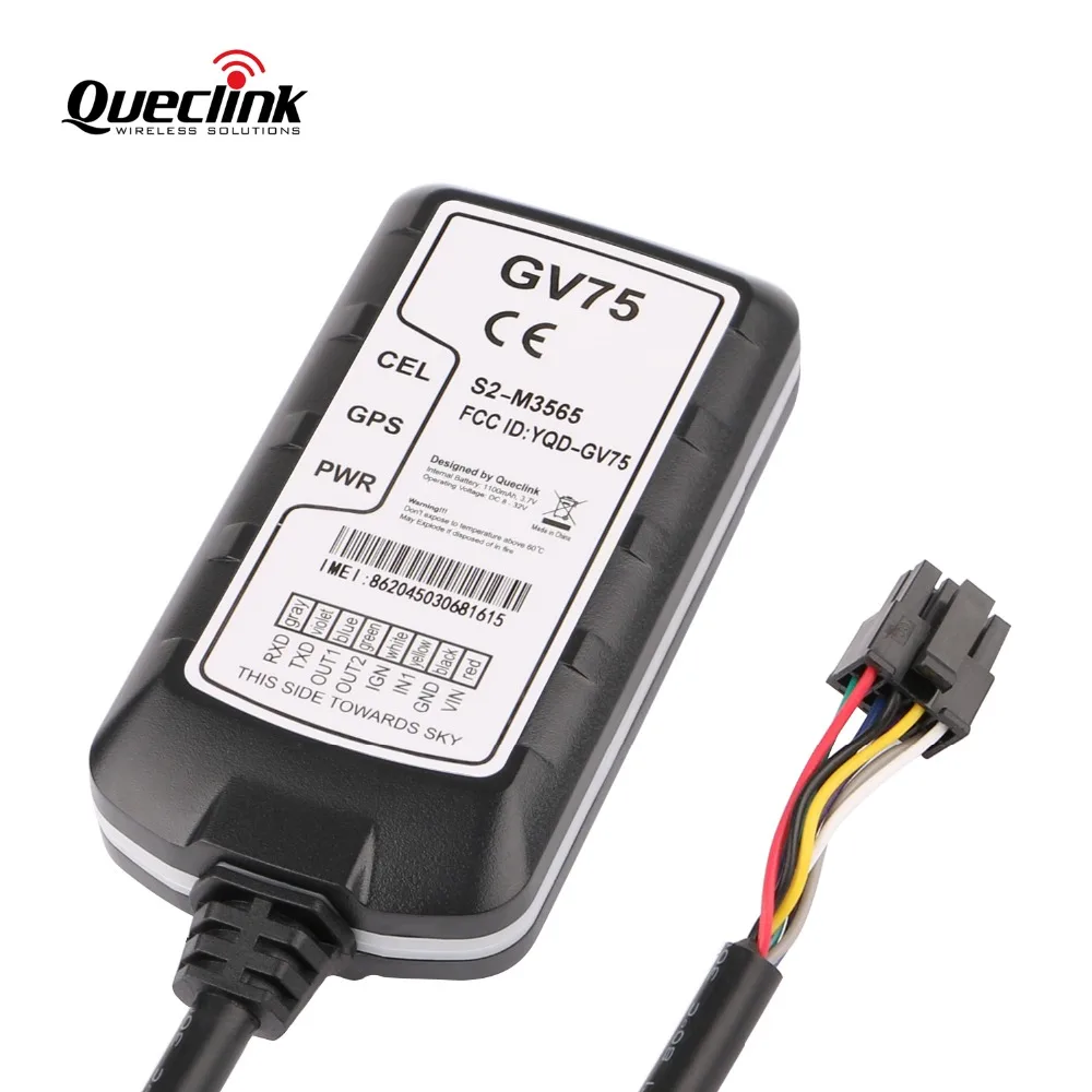 Автомобильный GPS трекер Queclink GV75 2G GSM автомобильный водонепроницаемый IP67 8 В 32