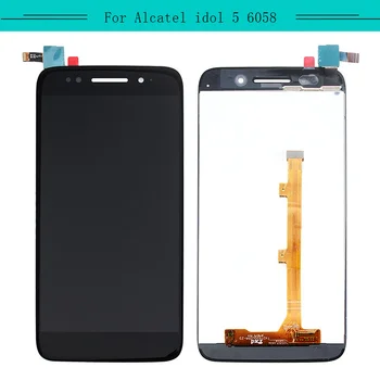 

1PCS Complete LCD For Alcatel Idol5 Idol 5 6058 OT6058 LCD Display Digitizer with touch Screen Assembly free shipping