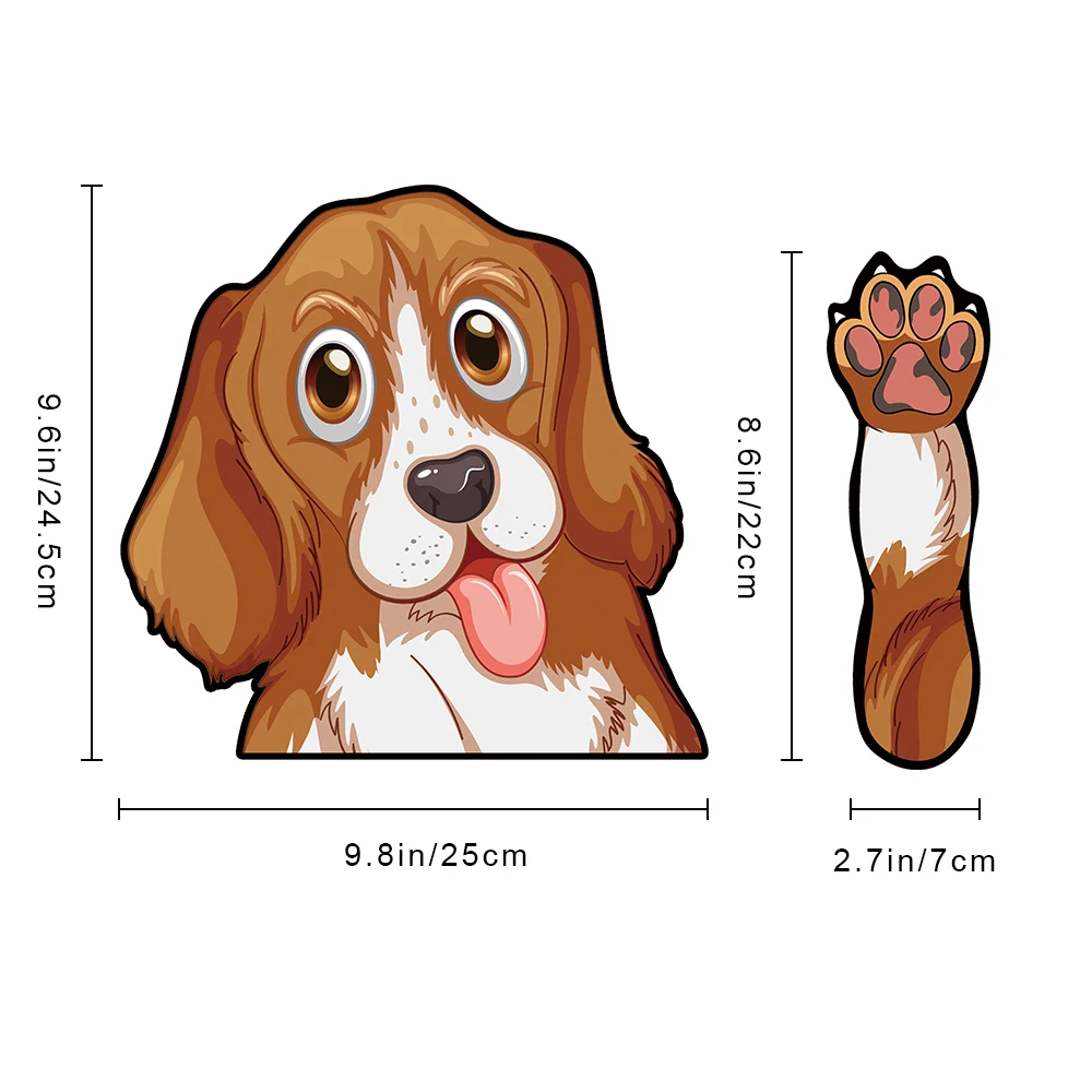 Tancredy Beagle развевающиеся наклейки стеклоочистителя ПВХ автомобильный Стайлинг