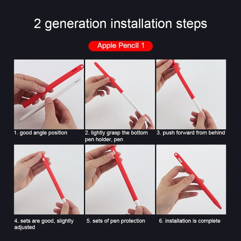 Силиконовый чехол для Apple Pencil 2 го поколения держатель Premium iPad Pro 12 9 11 дюймов