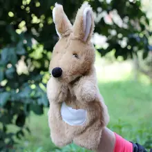 28 см кукольный игрушка Кенгуру Большой животных кукольный кенгуру Детские Плюшевые ручная кукла игрушки для маленьких детей