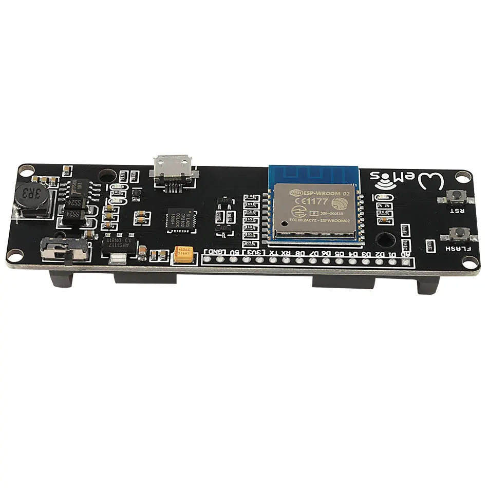 Aokin для WeMos D1 ESP Wroom 02 материнская плата ESP8266 Mini WiFi модуль Nodemcu 18650 разработки
