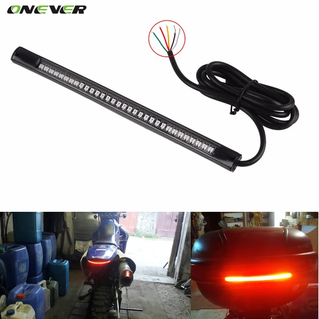 Universal Flexible LED Motorcycle Brake Lights Turn Signal Light Strip