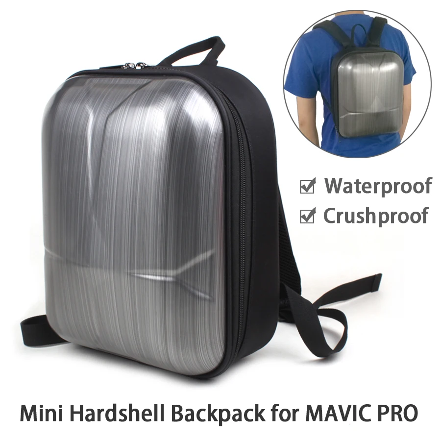 Mega Discount ZUH Mini Hardshell Shoulder Backpack Waterproof Bag Carrying Case for DJI MAVIC PRO 
