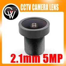 5MP 2.1mm CCTV lens FISH EYE Wide Angle Fix Board lens for CCTV Security IP Camera Free Shipping