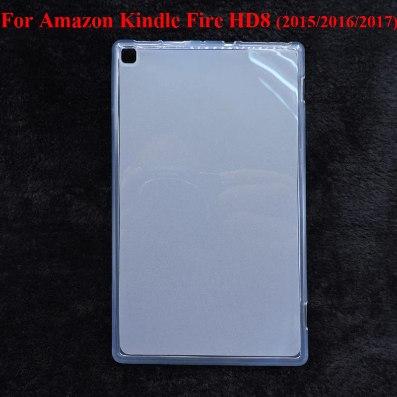 Soft TPU Back Cover For Amazon Fire HD8 2017 2019 Protector Case 2016 Tablet Pouch Skin Shell Sleeve Bag | Компьютеры и офис