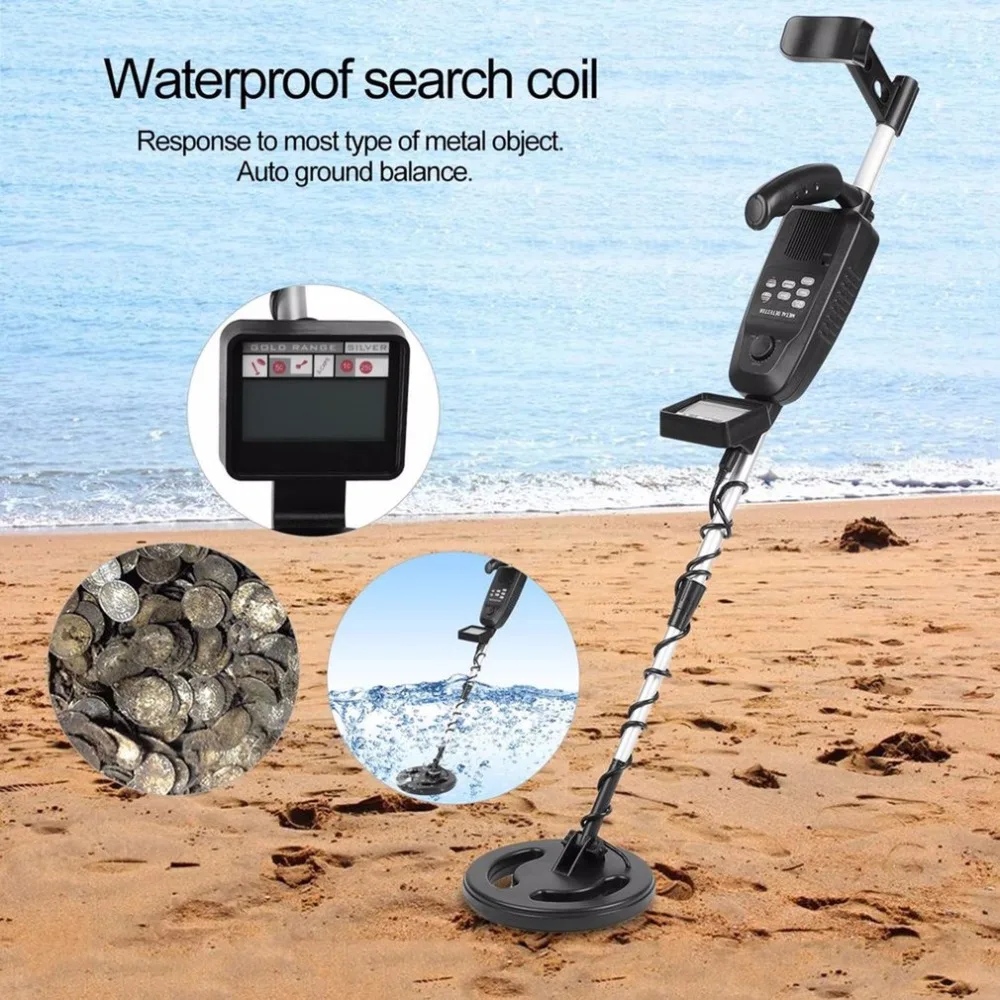

Underground Metal Detector High Sensitivity LCD Screen Gold Treasure Hunter Finder Sensor LCD Waterproof With Headphone