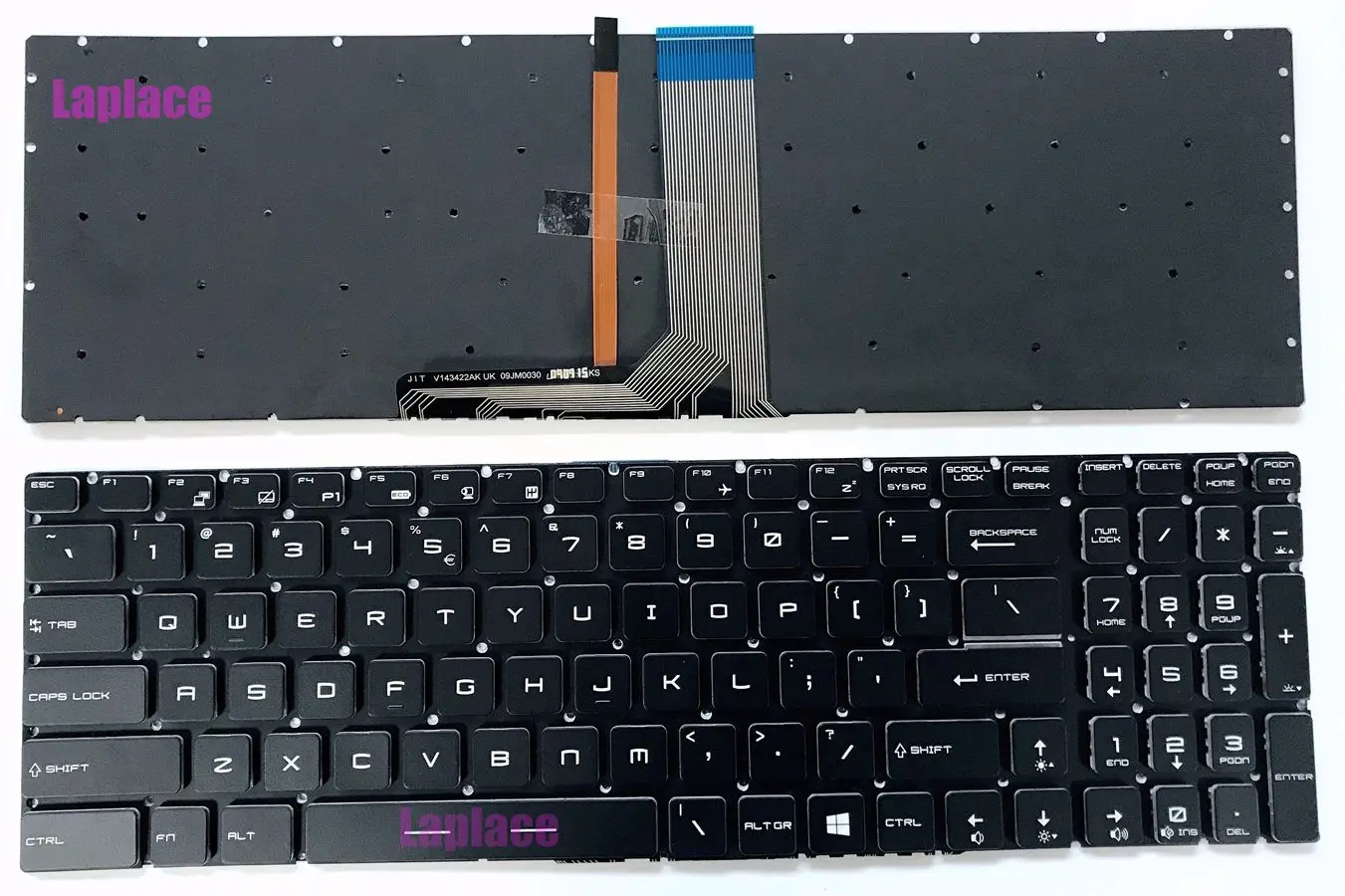 MSI GS60 Ghost Pro series Gaming Keyboard Colorful Backlit US Palmrest Cover
