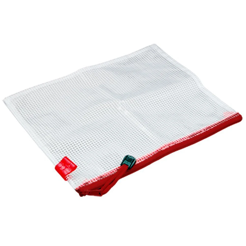 

A5 net plastic file note paper zipper closure File Folder Document Holder Bag