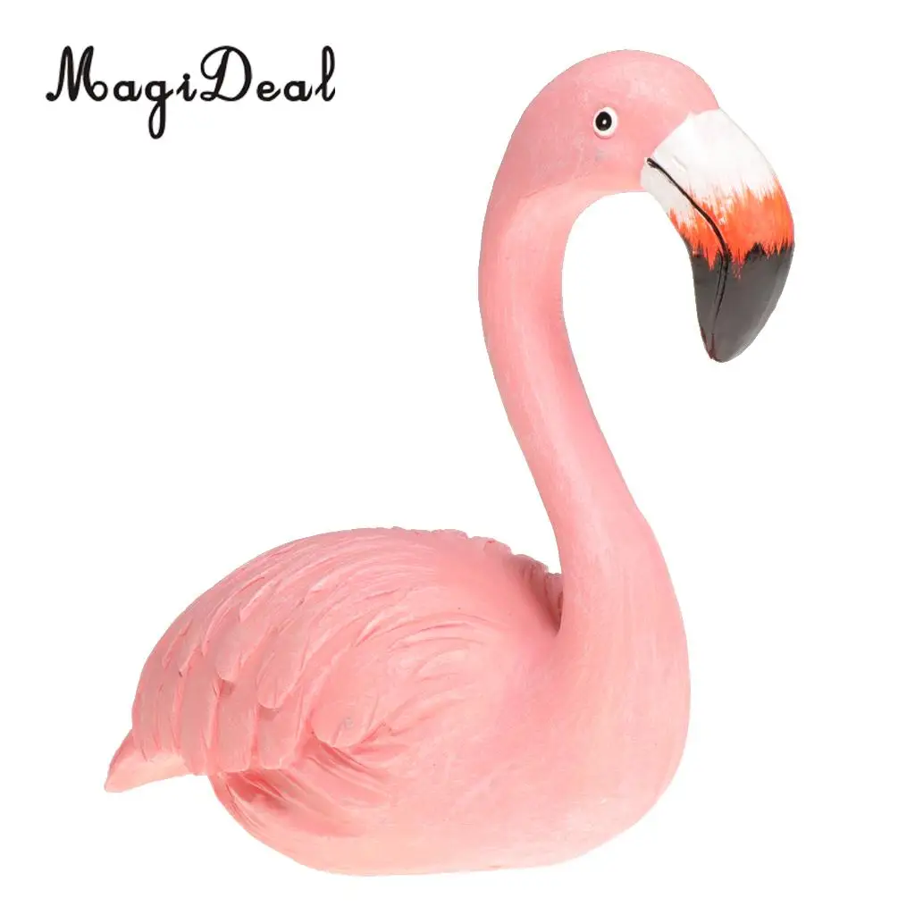Chic Flamingo Ormament Figurines Sculpture Wedding Decor Home Decoration 8 Styles 8-15cm, Pink