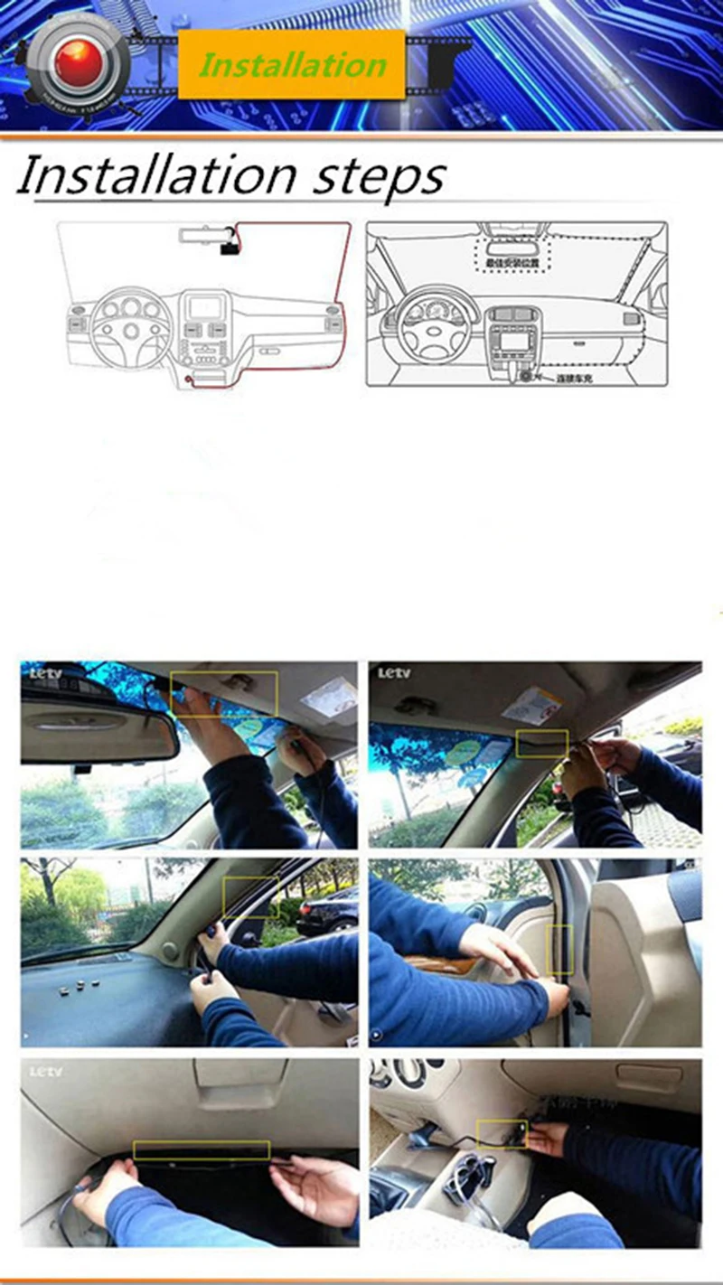 12 Novatak 96220 Car DVR Camera Black Box Video Recorder