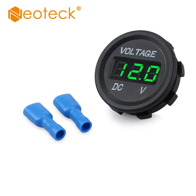 Цифровой вольтметр Neoteck DC 12 в 24 светодиодный для автомобиля и мотоцикла