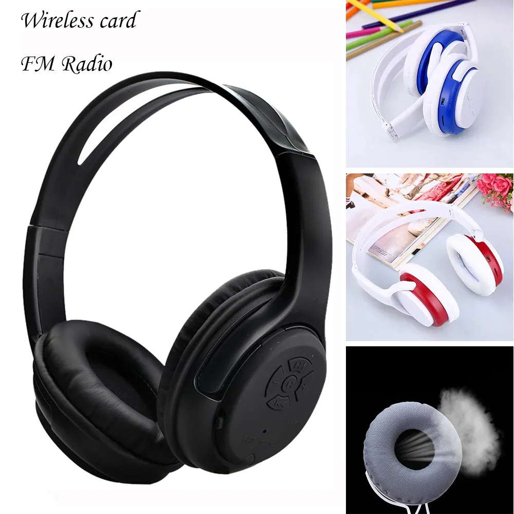 

Wireless Headphones Headset Noise Cancelling Earphone Card TF And FM Radio New Headphone Wireless with Microphone 0302#2