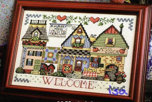

ZZ361 Welcome DIY Craft Stich Cross Stitch Cotton Fabric Needlework Embroidery Crafts Counted Cross-Stitching Kit