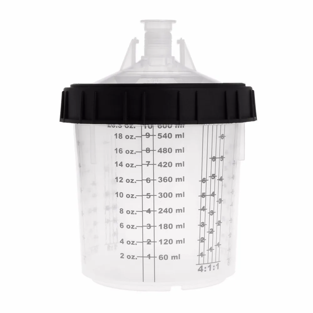

Paint Mixing Cup PPS Type H/O Quick Cup Hard Cup Inner Cup Lids 600ml Spray Gun