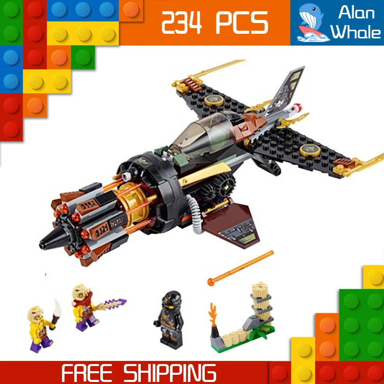 

234Pcs Ninja Boulder Blaster Chariot Anacondrai outpost Fighter 10322 Figure Building Blocks Kid Toys Compatible With LegoING