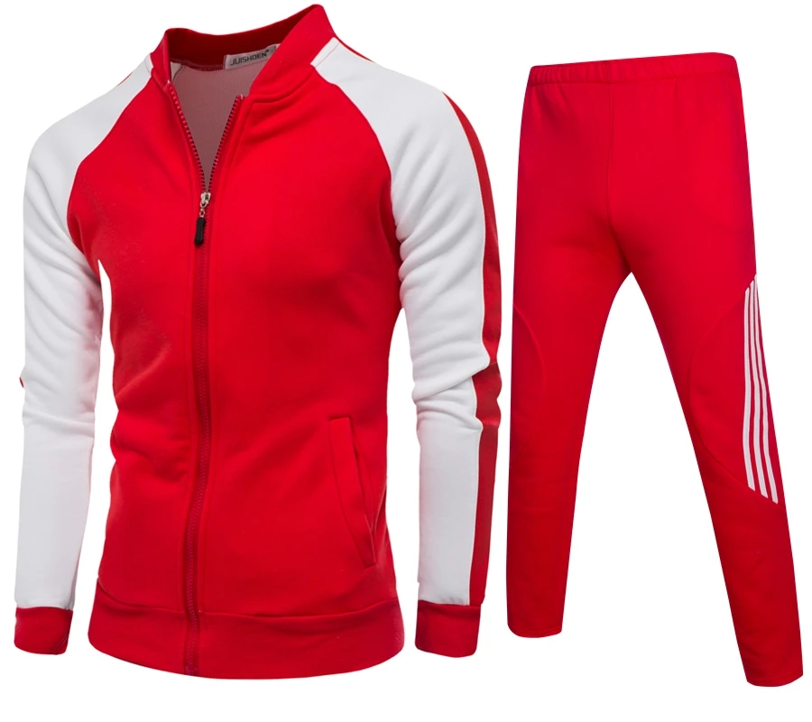 Men's Casual Sportswear Fat Male Hoodies Tracksuit Cotton Two Piece Set Jacket and Pants Sweat Suit+black/white hat baseball cap