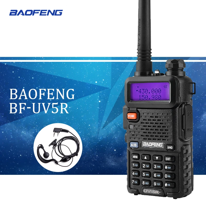 

Baofeng uv5r Walkie Talkie uv-5r Dual Band Handheld 5W Two Way Radio Pofung UV 5R Walkie-Talkie Handheld Radio
