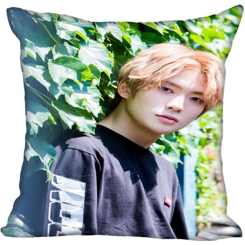 Пользовательские Kpop NCT JaeHyun Печатных Квадратных шелковые наволочки 40x40 см, 35x35 см одна сторона атласная наволочка индивидуальный логотип - Цвет: 9