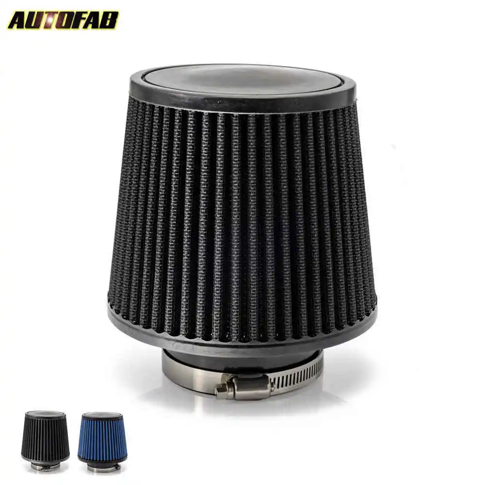 

AUTOFAB 3" 76mm Air Pod Filter Cold intake Cone Power Flow Turbo Inlet Direct For Honda Accord 03-05 AF-AF001A