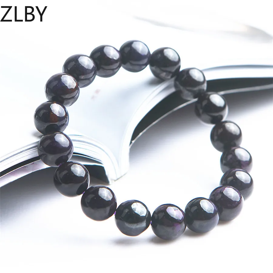 

10.5mm Genuine Natural Purple Sugilite Bracelet Women Men Stretch Crystal Round Beads Natural Stone Bracelet