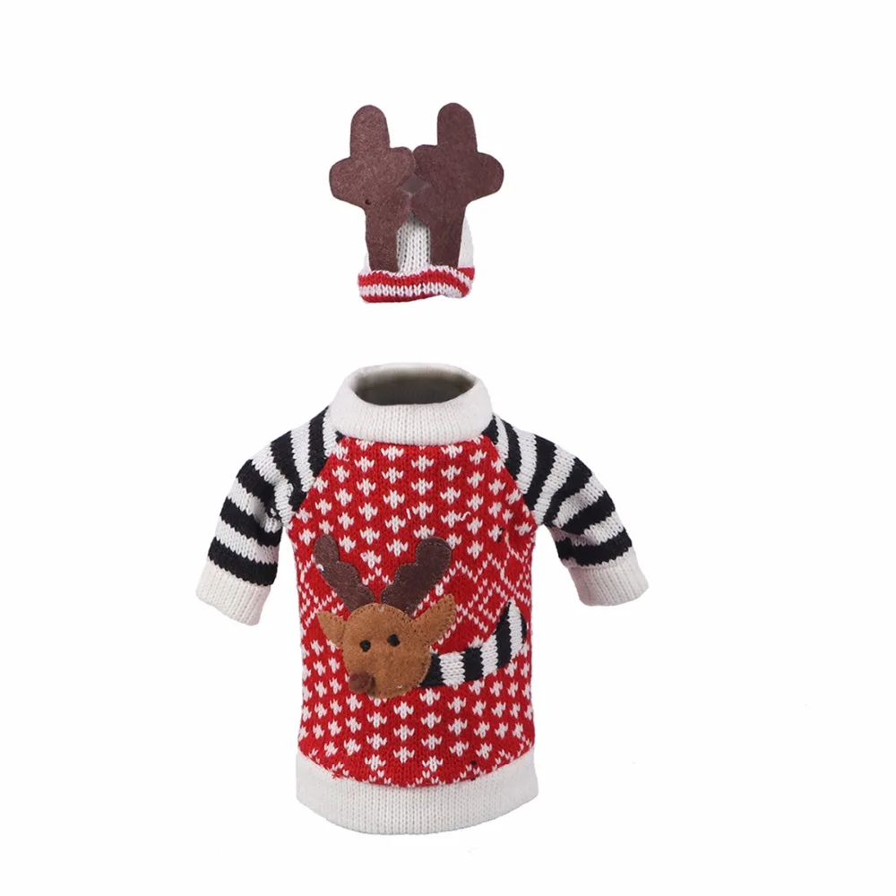 NBteach South Africa Wooden Texture South African Flag 3pcs Christmas Xmas Red Wine Glass Bottle Wraps Cover Bag Decorations Ornaments Theme Tasting Charms Accessories Gifts Set