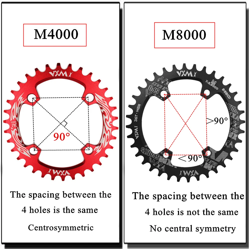 VXM 96BCD دراجة Chainring 30 طن/32 طن/34 طن/36 طن/38 طن الضيق واسعة جولة البيضاوي دورة Chainwheel دراجة دائرة Crankset لوحة دراجة أجزاء