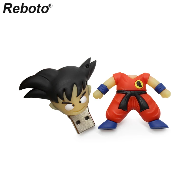 Cartoon USB Flash Drive Dragon Ball Pen Drive 16GB 8GB 4GB Memory Stick Goku Monkey King pendrive 64gb 32gb usb disk Free Gift