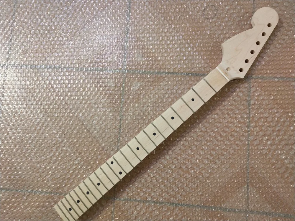 

Unfinished left hand 22 frets Maple guitar Neck maple Fingerboard for ST style