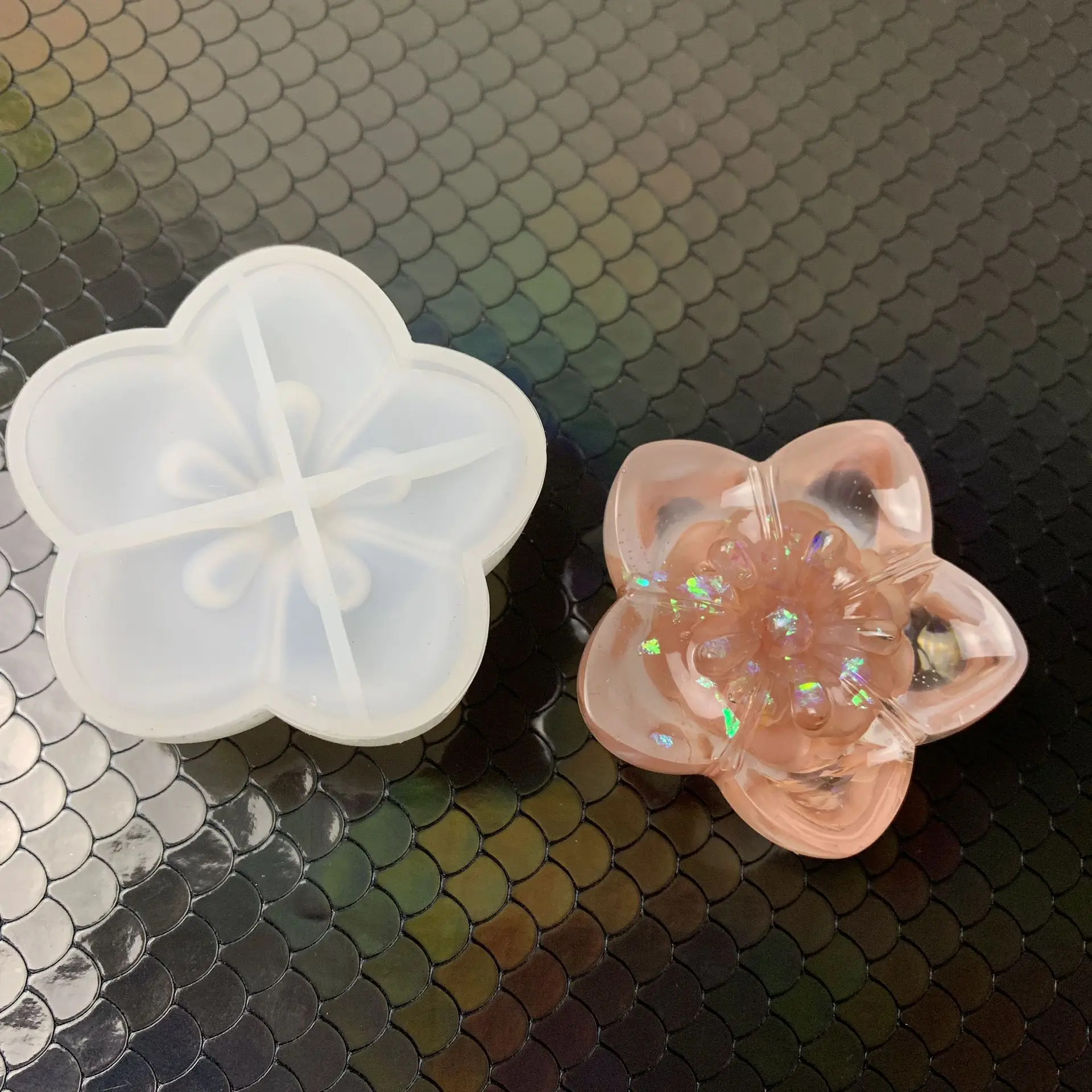 Прозрачный 3D Cherry Blossom силиконовая форма «сделай сам» эпоксидной руководство пластырь для ароматерапии формы для изготовления ювелирных