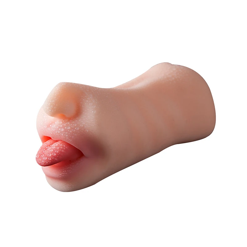 Sex Shop Double Head font b Pussy b font Real Artificial Vagina Oral Sex Toy Male