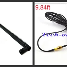 5 шт./лот 2,4 ГГц wifi-антенна 20dbi беспроводной усилитель RP SMA штекер сети 43 см+ RP SMA штекер RP SMA женский RG174 3 м