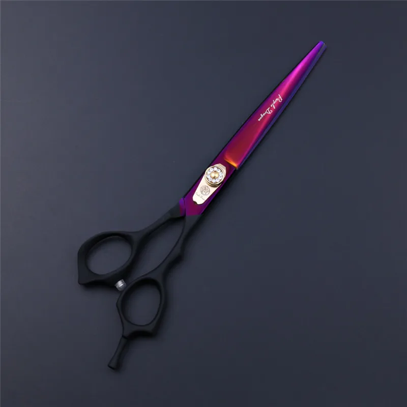 Фиолетовый дракон профессиональный 7,0 дюймов ножницы для стрижки волос и 6,75 дюймов собака Chunker ножницы-Япония 440C нержавеющая