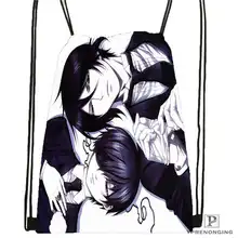 Custom Ciel. Phantomhive. full.@ 02 походная сумка на шнурке милый рюкзак для детей(черная спинка) 31x40 см#180611-01-07