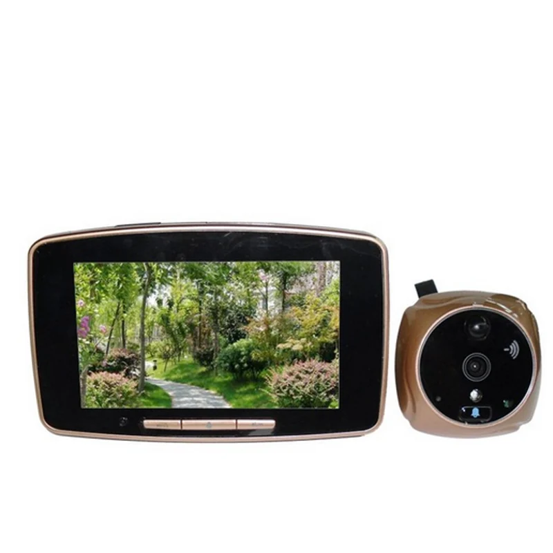 

GSM Mobile Door Peephole Viewer Camera Multi-Language 5.0 Inch TFT-LCD Digital Wide Angle Touch Screen Monitor video doorbell