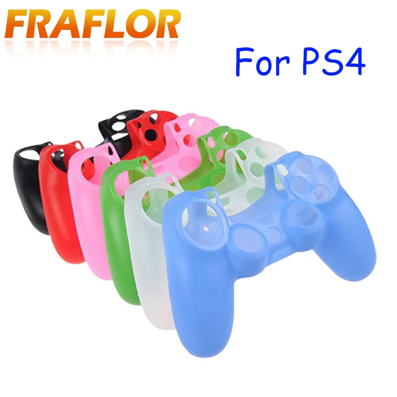 

Soft Silicone Game Controller Case Protective Rubber Soft Gamepads Skin Cover for PS4 Controller Grip Handle Game Accessories