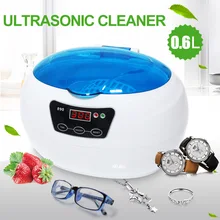 600ML Nail Tools Sterilizer Ultrasonic Cleaner for Metal Nail Wheel Watch Salon Nail Equipment Washing Cleaning