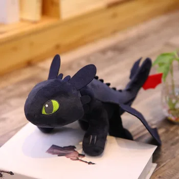 

35cm Hot Doll Night Fury Stuffed Dolls Toothless Dragon Plush Animal Toy For Kids Birthday Gift How To Train Your Dragon 35cm