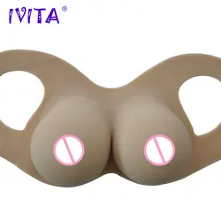 IVITA 2400g силиконовая грудь накладная грудь транссексуал трансгендер Трансвестит перетащите queen Трансвестит грудь большой увеличитель