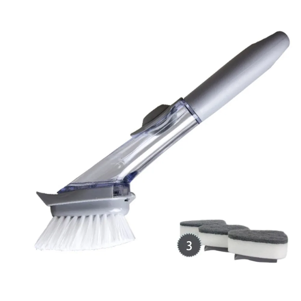 Non stick Oil Kitchen Pot Brush Sponge Dishwashing Brush Comfortable